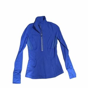 Lululemon half zip pullover cobalt blue womens size 4